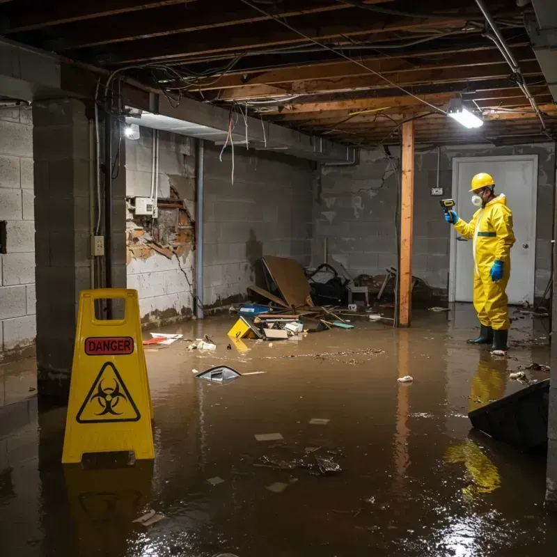 Flooded Basement Electrical Hazard in West Seneca, NY Property